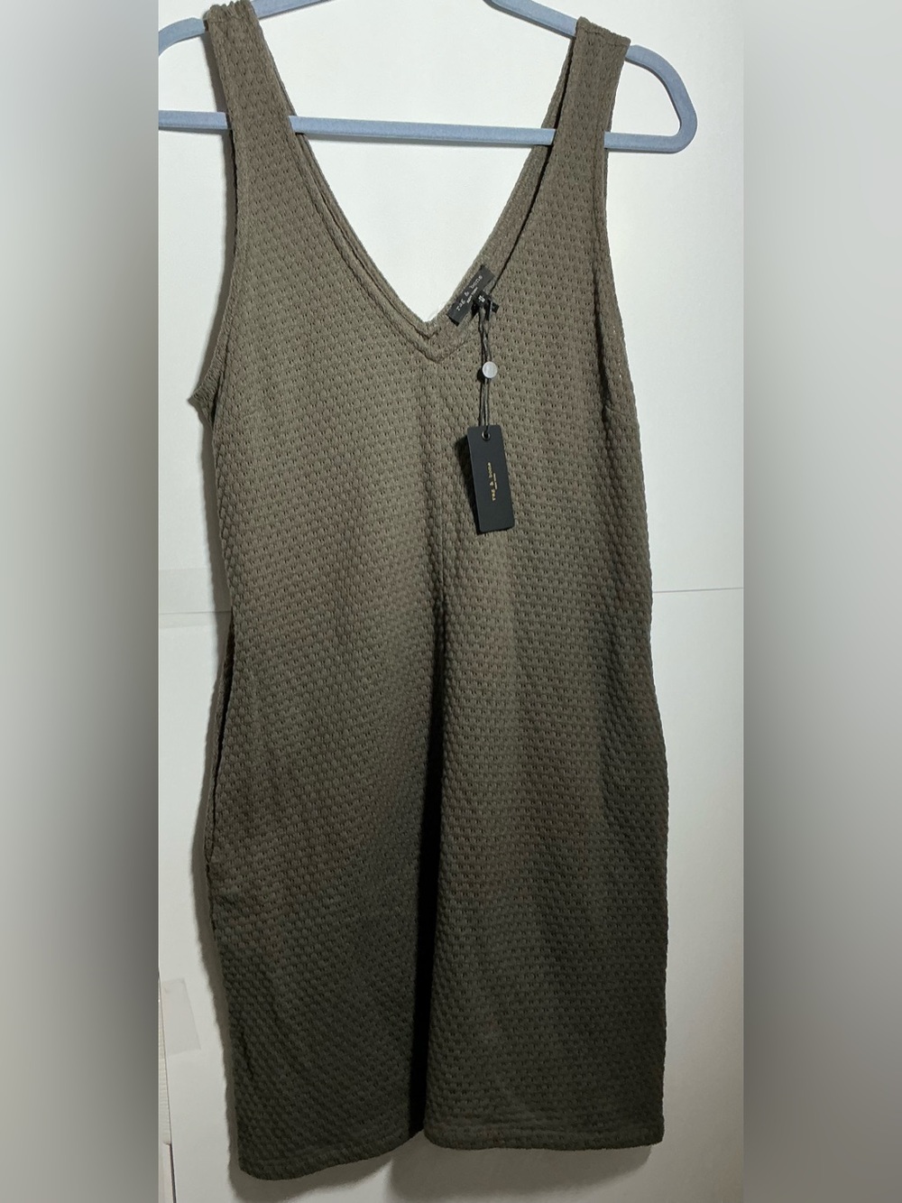 rag & bone Dark Brown Textured Knit Dress Sz M